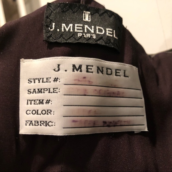 J. Mendel Copper and Brown Brocade Cocktail Dress. - Picture 6 of 8